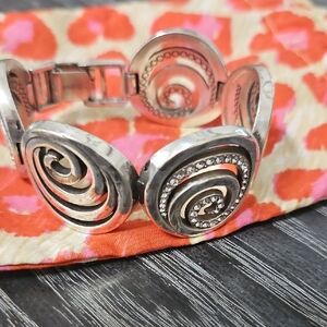 Brighton Silver Spiral Bracelet